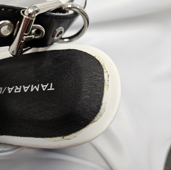 So chic! Tamara London, "Bethie" black and white shoes sz 37 - Picture 12 of 12